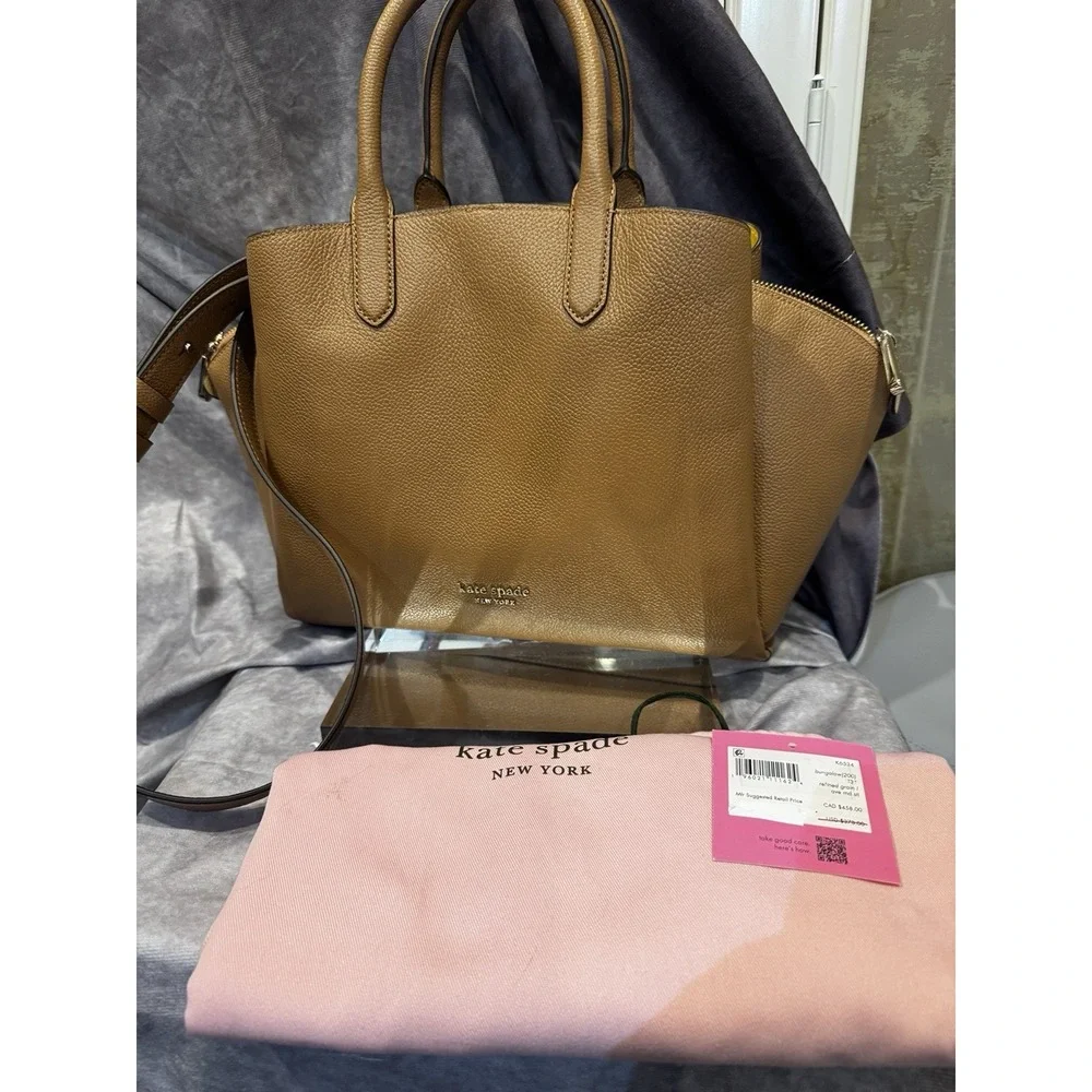 Kate Spade Brown Bungalow Crossbody Purse Leather,- Classic Elegant‎ $378 - Picture 10 of 12